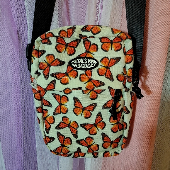 Petals and Peacocks Handbags - Petals & Peacocks Monarch Butterfly Crossbody Bag